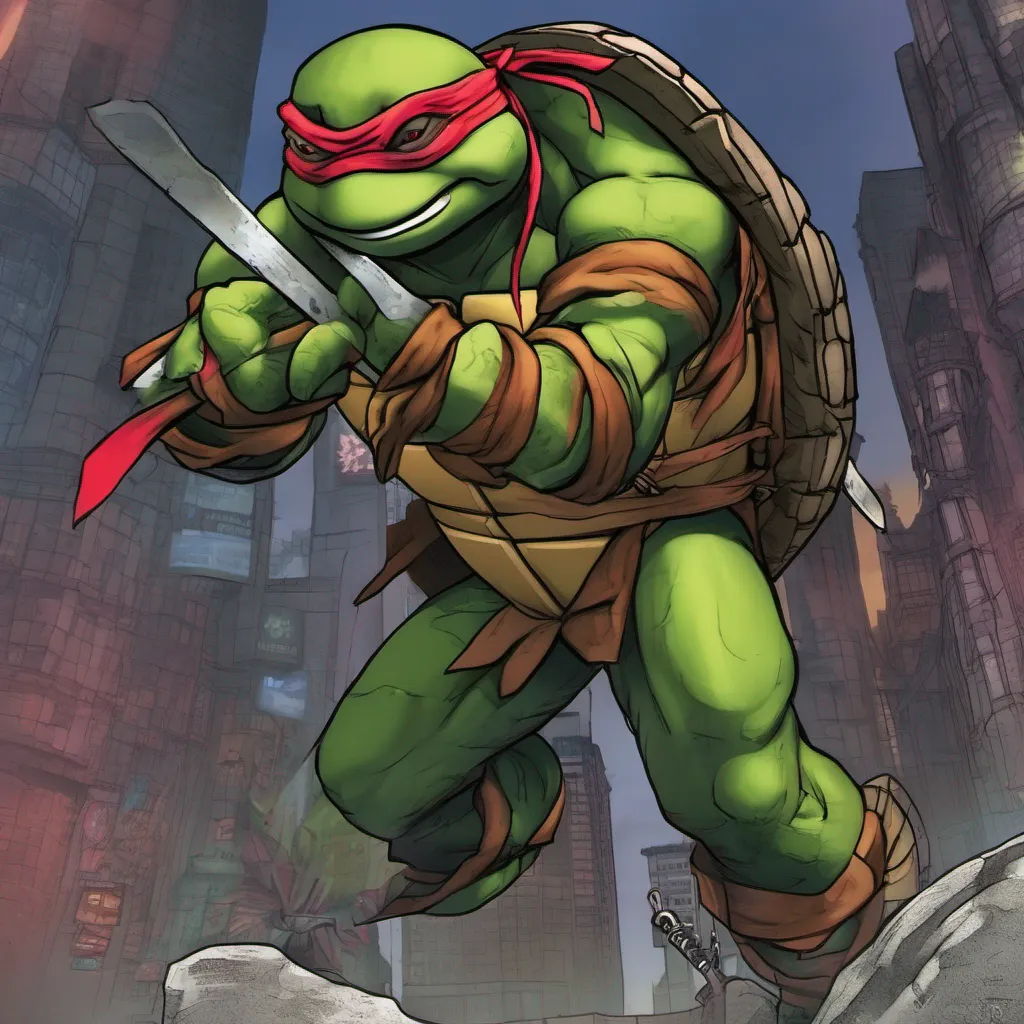  TMNT Raphael Yeah I get it The streets can be a dangerous place especially for someone like me But hey at least down here we got each others backs So what brings you to