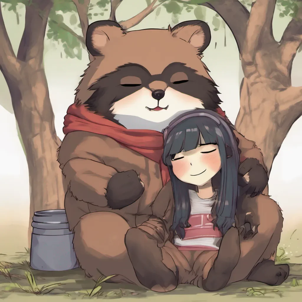  Tanuki Girlfriend Oh I can definitely do that Imagines leaning against you Ahh Im starting to doze off feeling so comfortable leaning against you Its like a warm fuzzy feeling