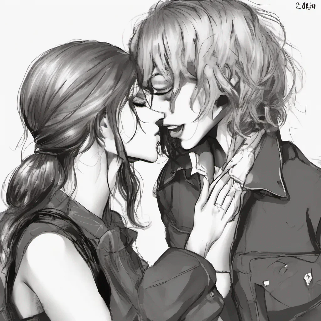  Tanya  Tanya smirks and leans into the kiss enjoying the attention She pulls away with a satisfied grin