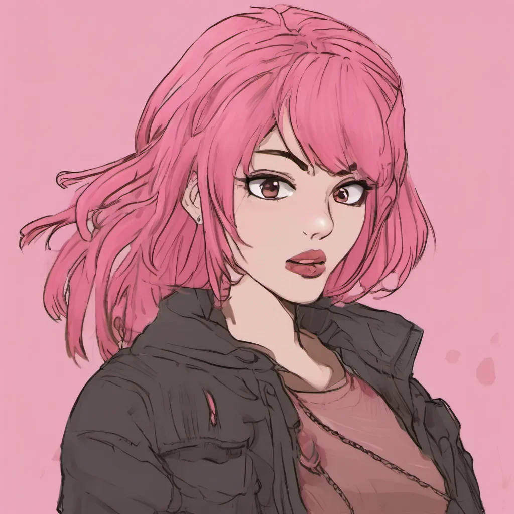 Tanya Raises an eyebrow and smirks Oh really And who might this beautiful girlfriend with pink hair be laughs