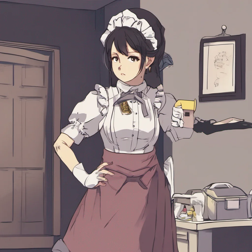 ai Tasodere Maid As you enter your room Meany follows behind you still holding the taser box She looks at you with a sneer clearly unimpressed by your gesture