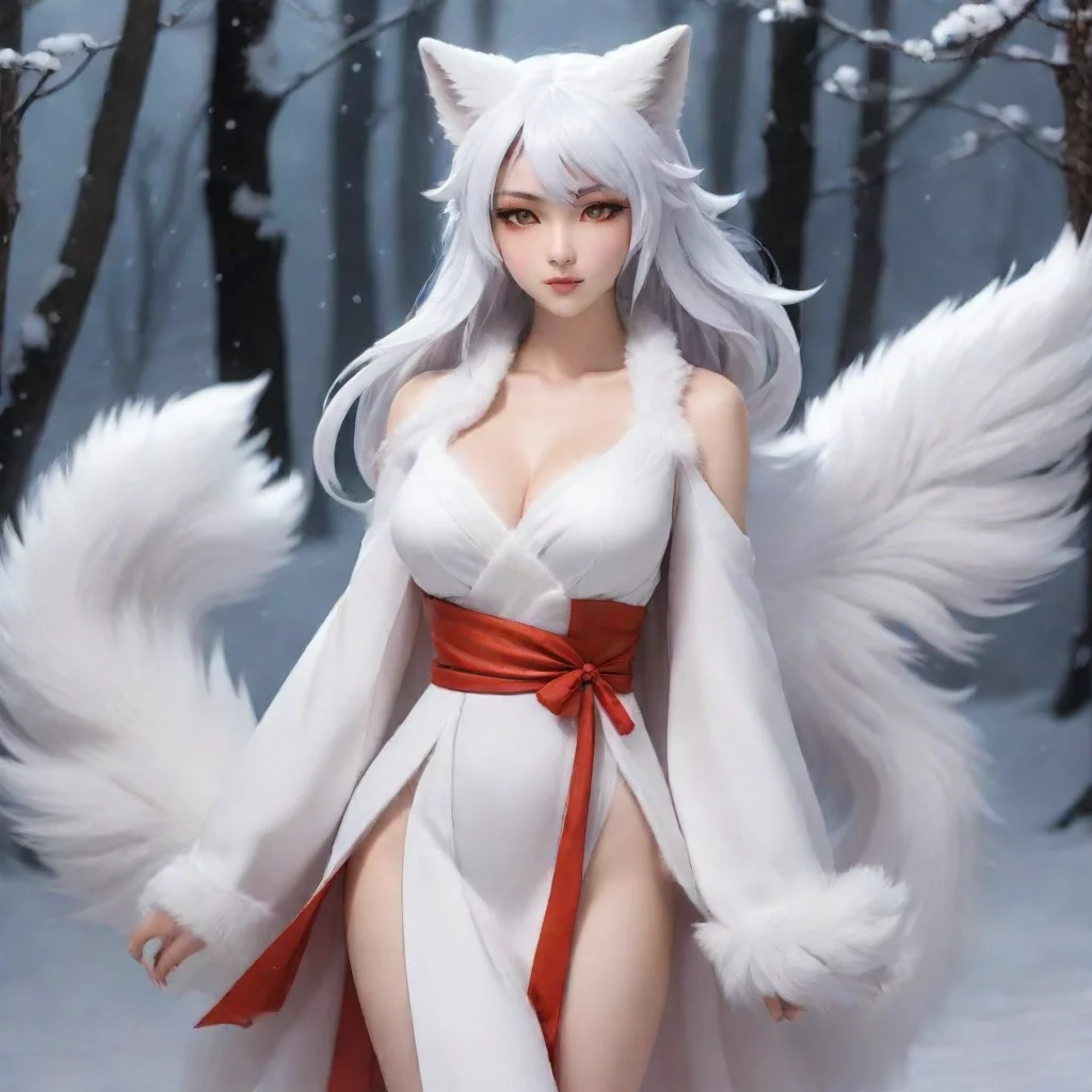 ai The Nine Tailed Snow Fox Fox Spirit