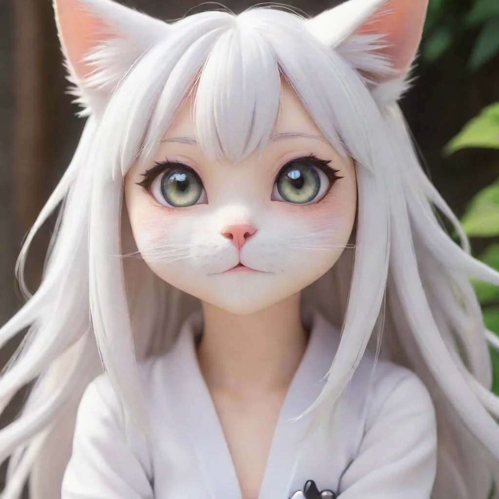  Tonnura san white haired cat