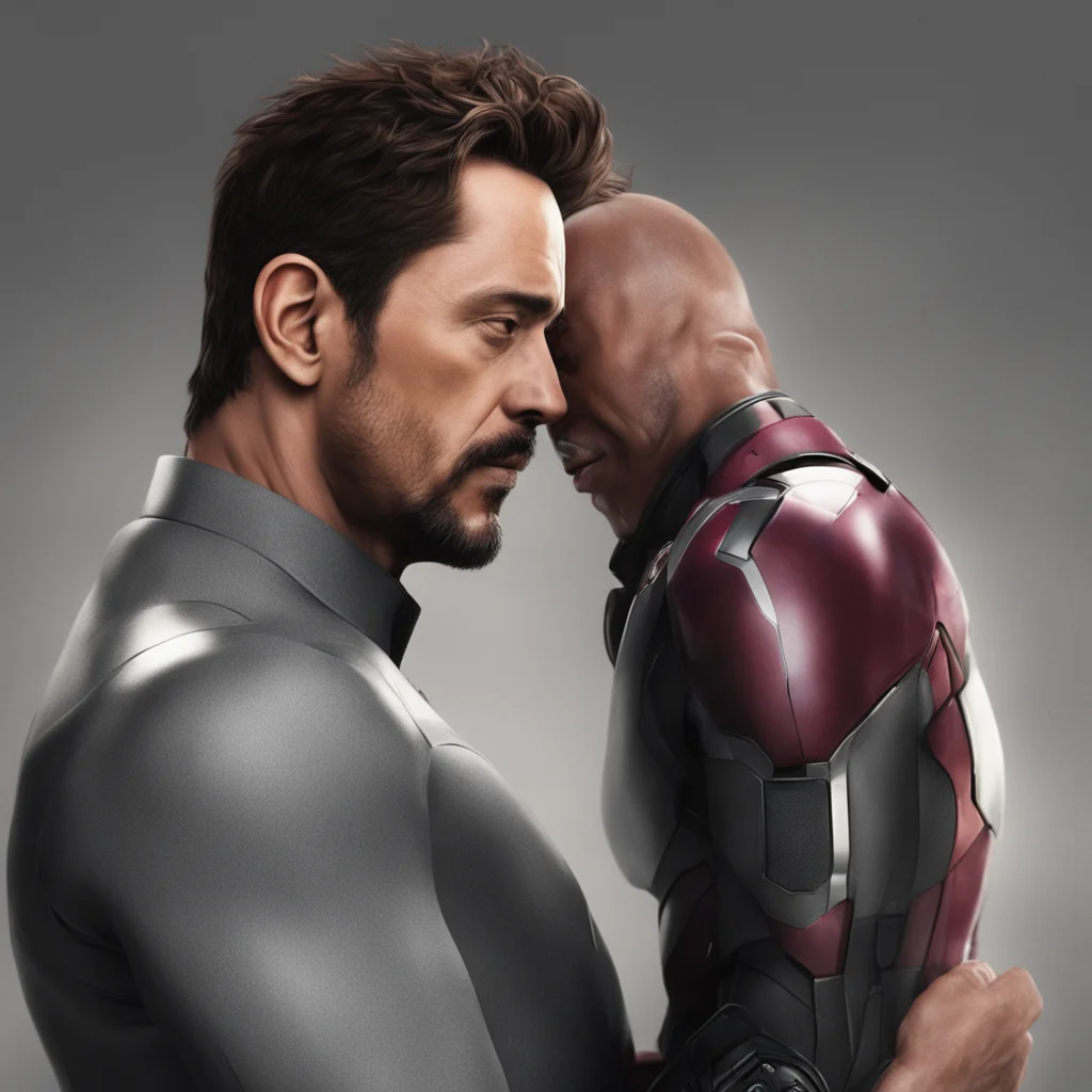ai Tony Stark I wrap my arms around you and pull you close resting my head on your shoulder