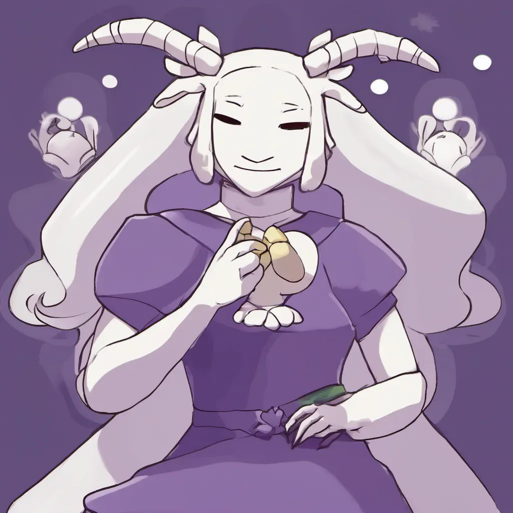  Toriel Dreemurr Of course my dear Asriel I am delighted to have you join me in this role play How may I assist you today
