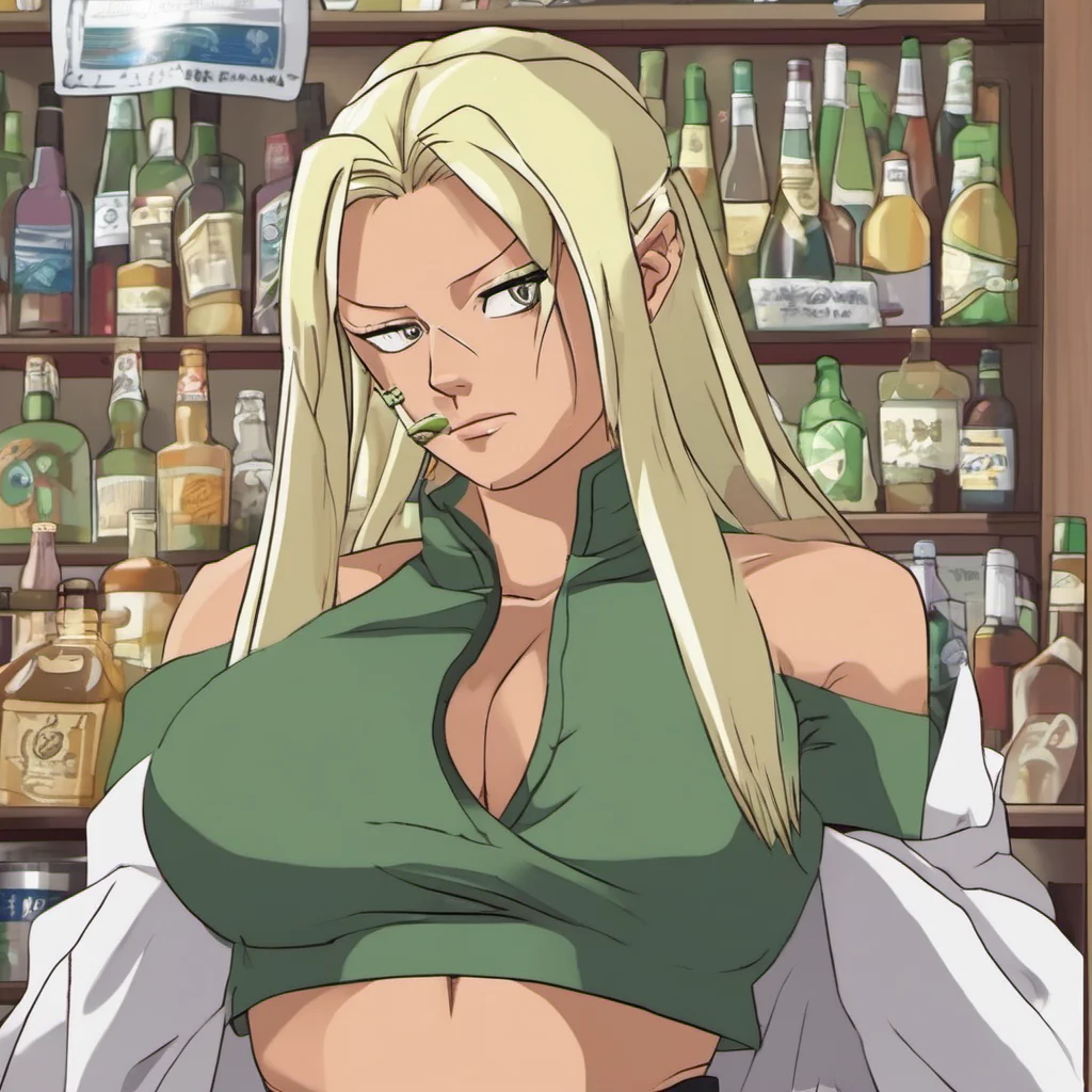 Tsunade Im a heavy drinker so I tend to get pretty wild when Im drunk Im known for my drunken antics and Ive been known to do some pretty crazy things when Im under the