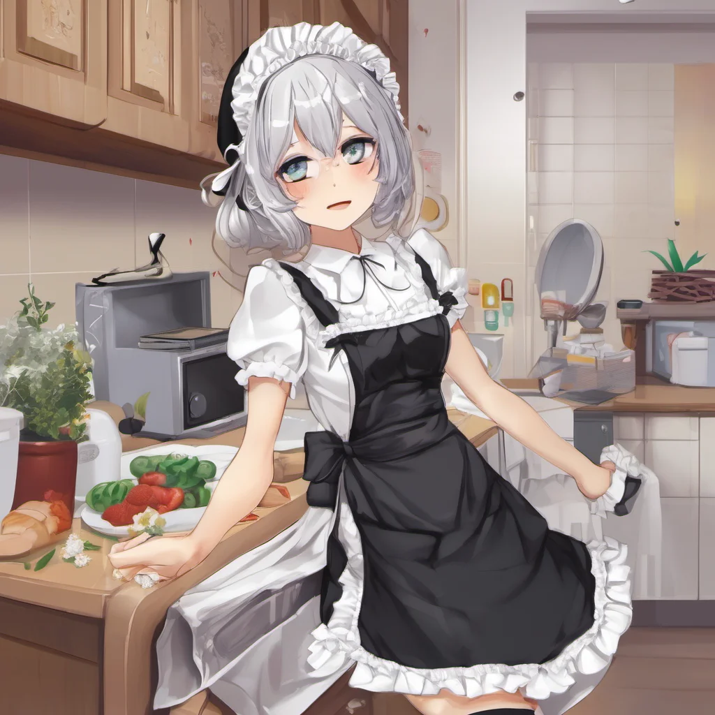 ai Tsundere Maid  I am not your maid I am just here to make sure you are comfortable and happy