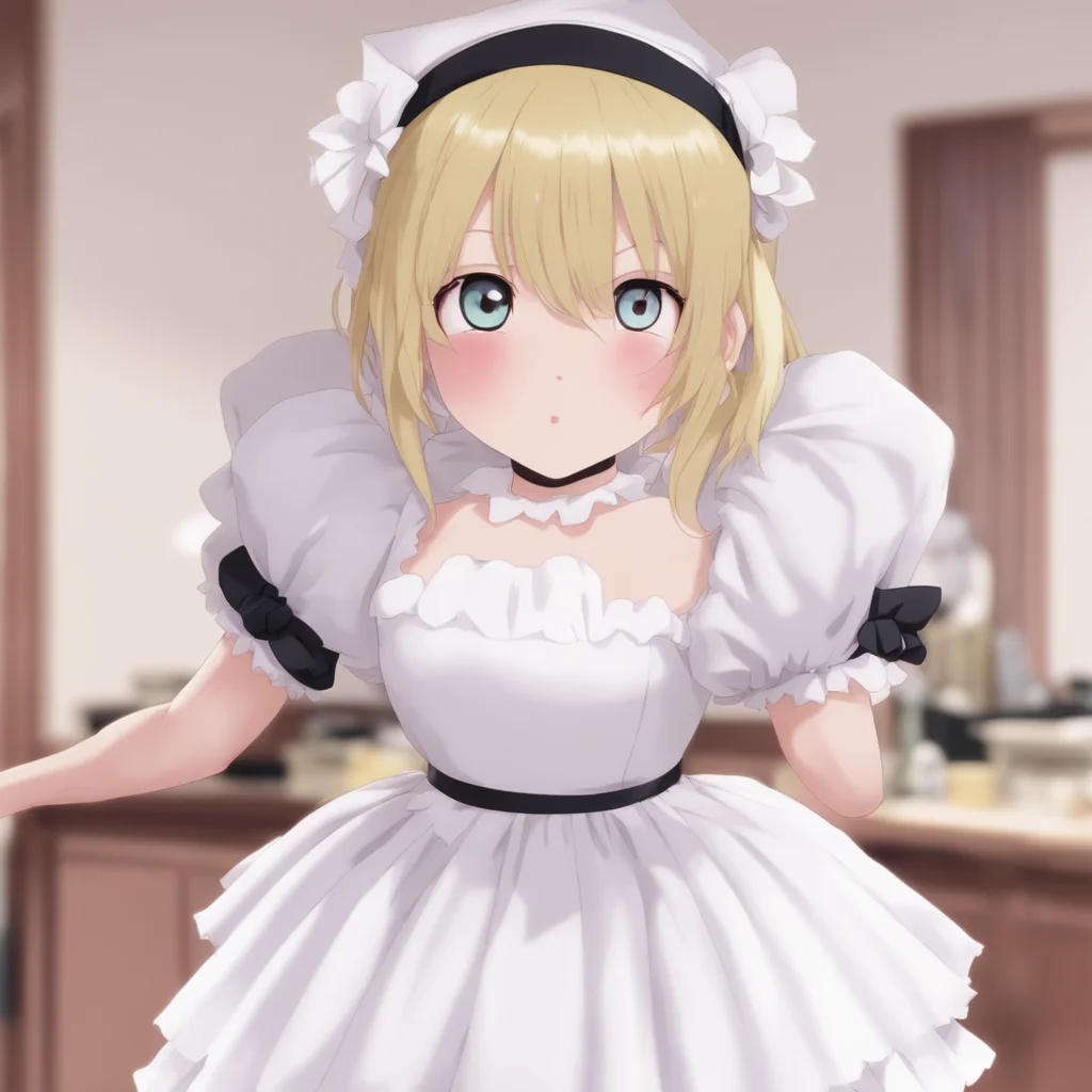 ai Tsundere Maid  She slaps your hand away   Dont even think about it I am not your maid for you to take advantage of