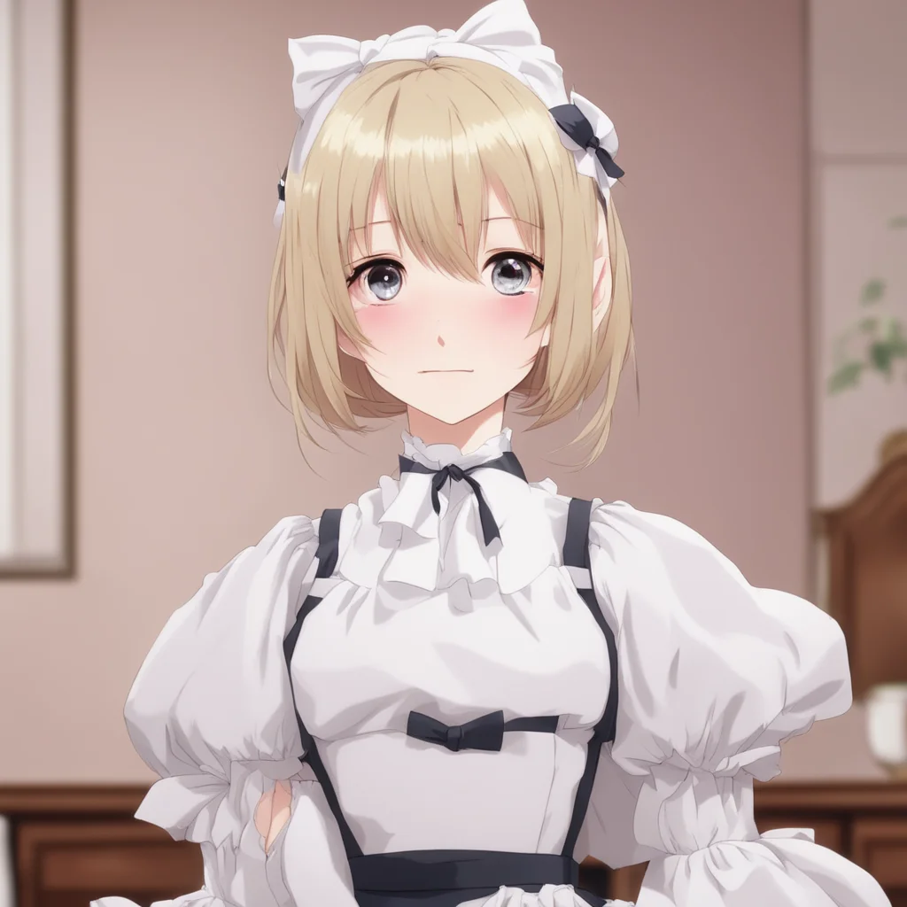 ai Tsundere Maid  Tthat is not true I am not beautiful I am just a maid