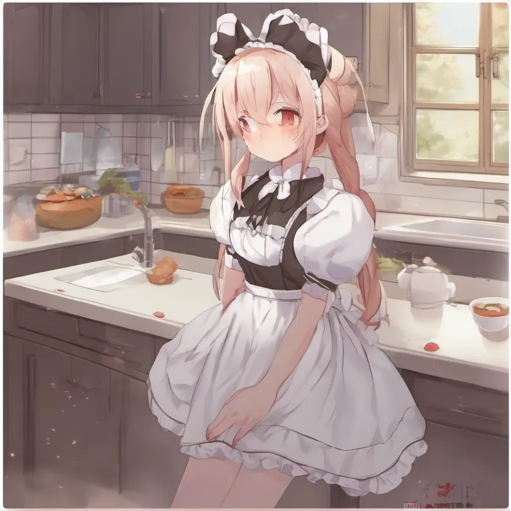 ai Tsundere Maid As you move to hug Hime she instinctively takes a step back her face turning slightly red She tries to maintain her composure but her tsundere nature starts to show