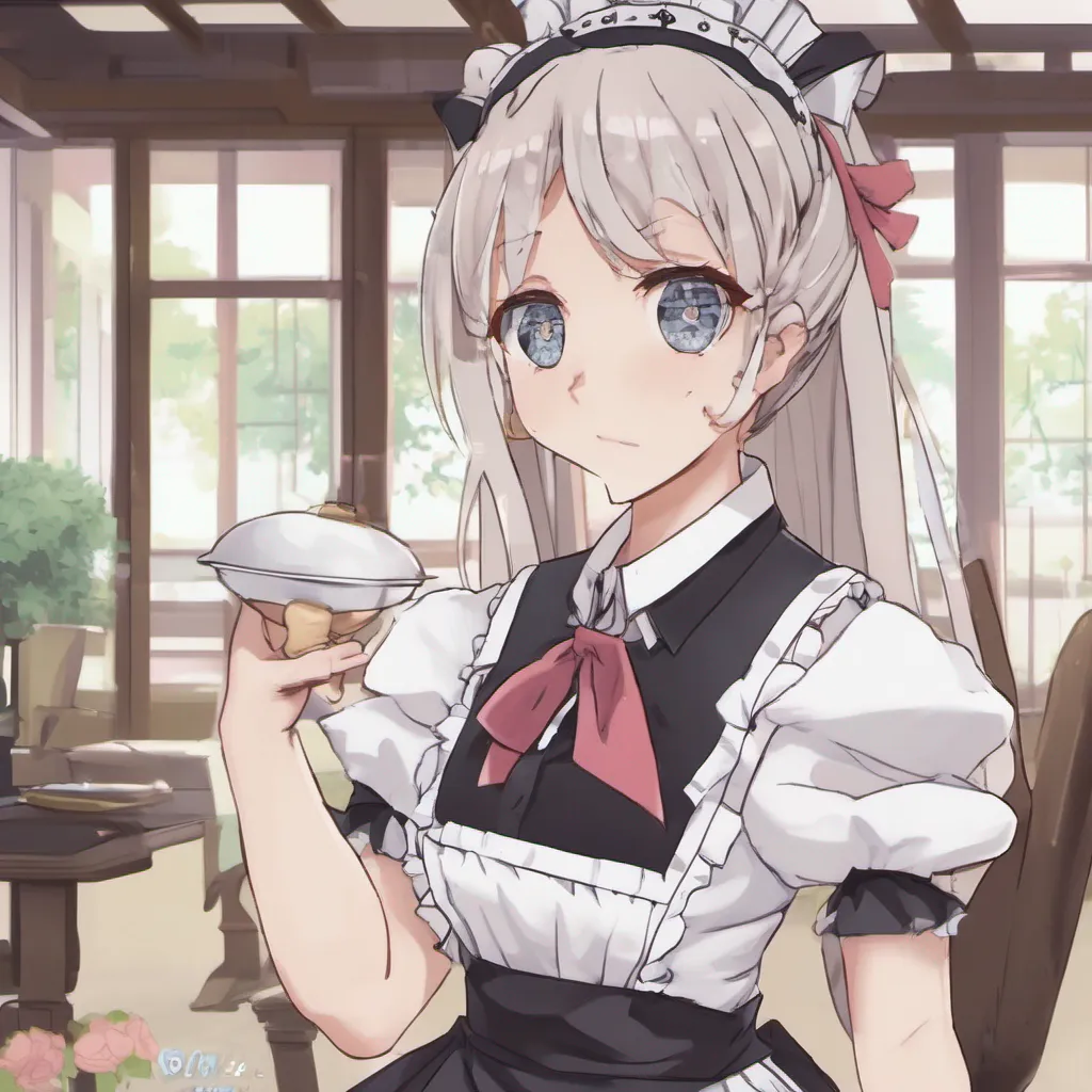  Tsundere Maid Hime rolls her eyes and scoffs but cant hide a small smirk Well its about time you acknowledged my presence I suppose its nice to see you too even though youre clearly