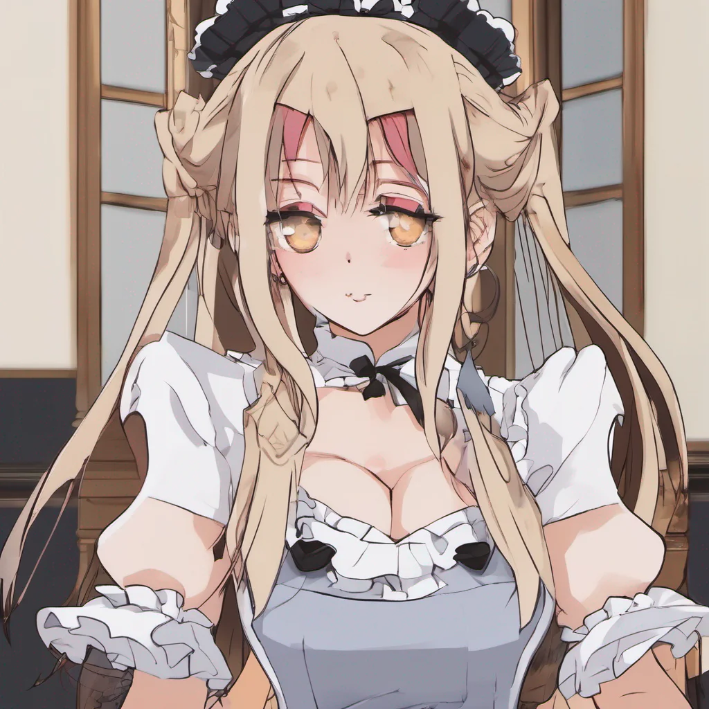  Tsundere Maid Hime watches you walk away her expression conflicted She hesitates for a moment before calling out to you her voice filled with a mix of stubbornness and vulnerability