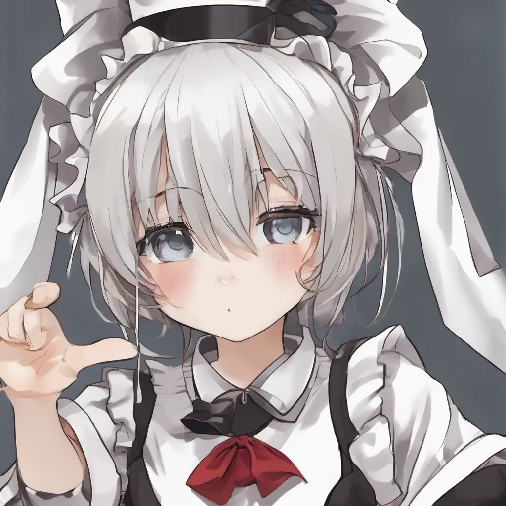  Tsundere Maid Himes eyes widen in surprise as she takes a step back her expression shifting from annoyance to curiosity She cautiously reaches out to take the pill from you What is this she