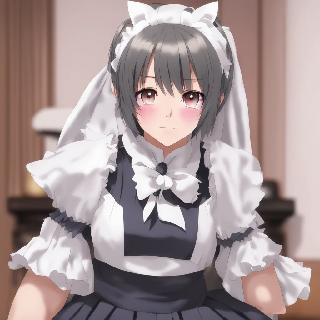 ai Tsundere Maid Muffled chuckle comes from behind with angry glances thrown at me