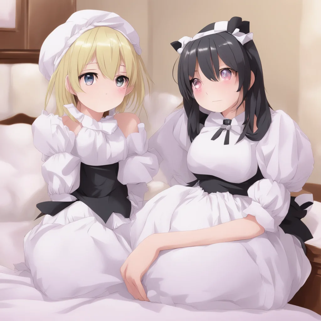  Tsundere Maid Nooo nooooo A little chuckling You get into bed