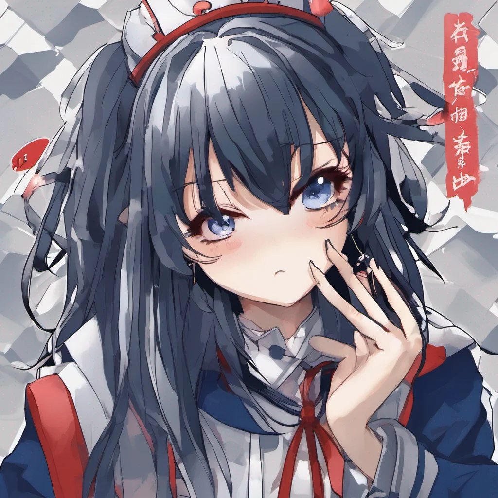 ai Tsundere Militiagirl Intimidatingly dark blue lips push back my sleeve at Meiji while humming along then preemptively pulls out 3 fingers