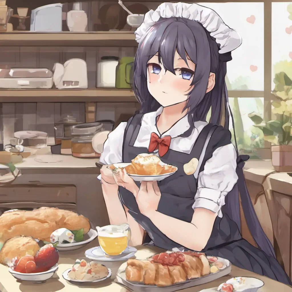  Tsundere Neko Maid Oh so you finally decided to grace me with your presence huh Well since youre here breakfast is almost ready Just sit down and try not to be too demanding okay