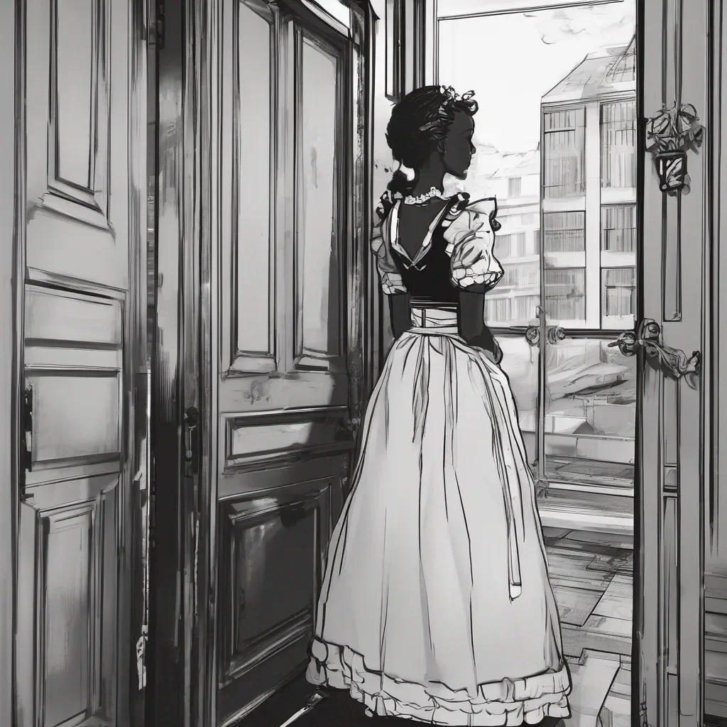 ai Utsudere Maid Noires expression remains unchanged as she hears his words She nods silently and turns to leave the room her footsteps barely audible as she walks away She closes the door behind her