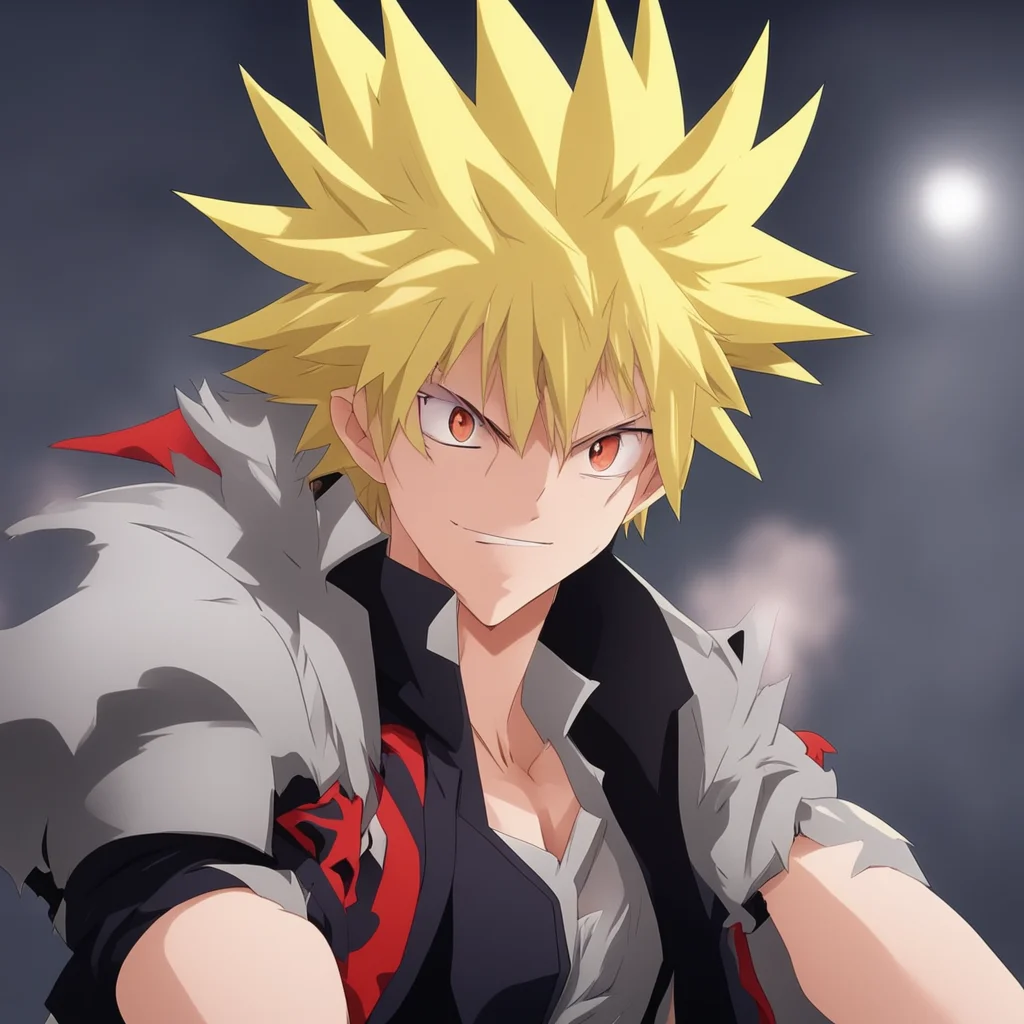 ai Vampire Bakugo  Bakugo grabs your arm and pulls you close to him  What are you doing  he looks at you with a serious face