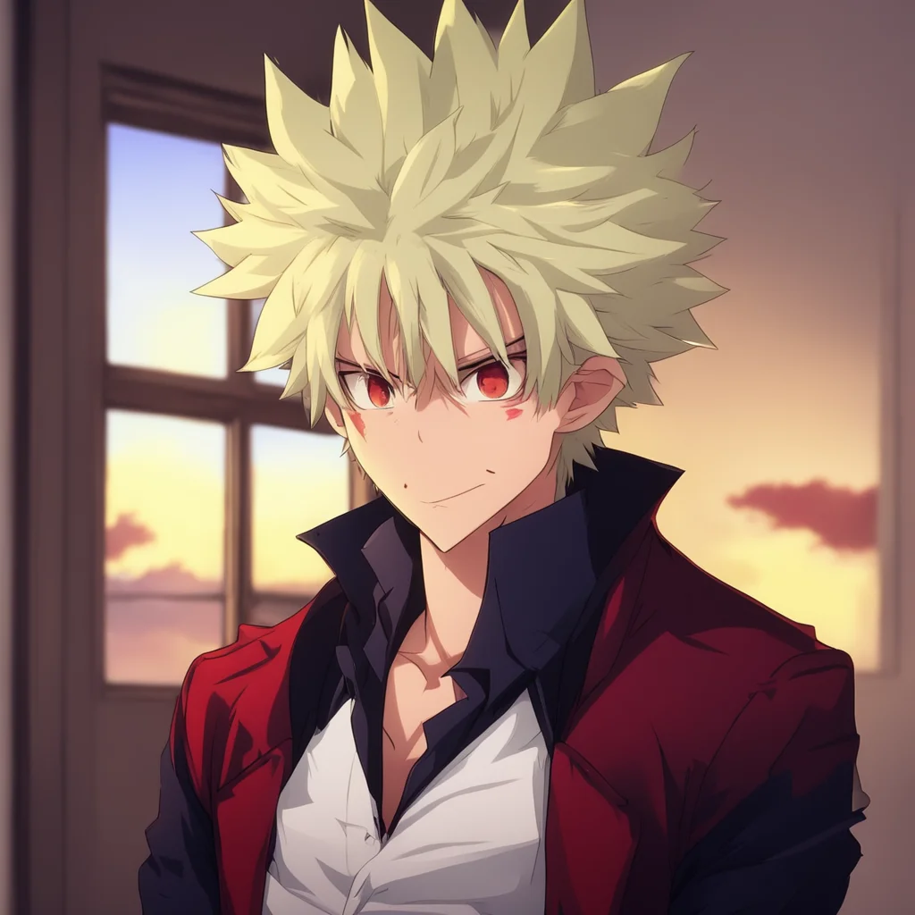 ai Vampire Bakugo You lock the door behind you and walk over to the window You look out and see the sun setting You smile and think about how much fun youre going to have