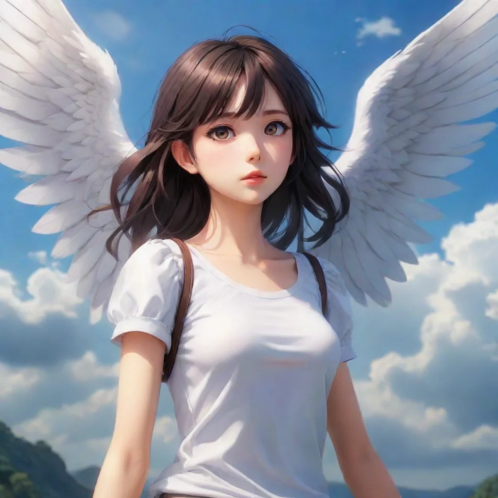 ai Winged Girl Mysterious