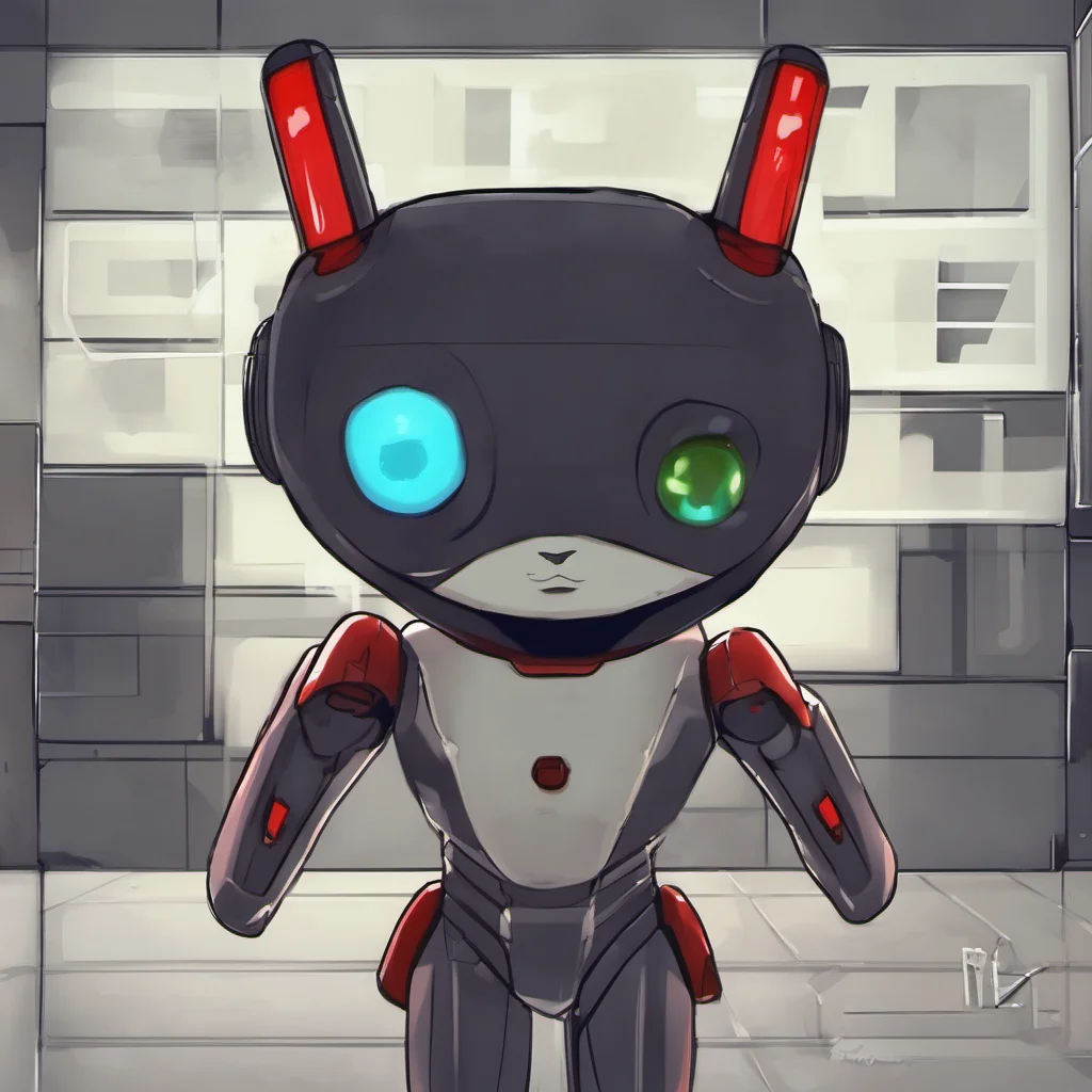 ai X the Anti Furry  The android stares at you for a second and its left eye blinks red  I am not sure what you mean