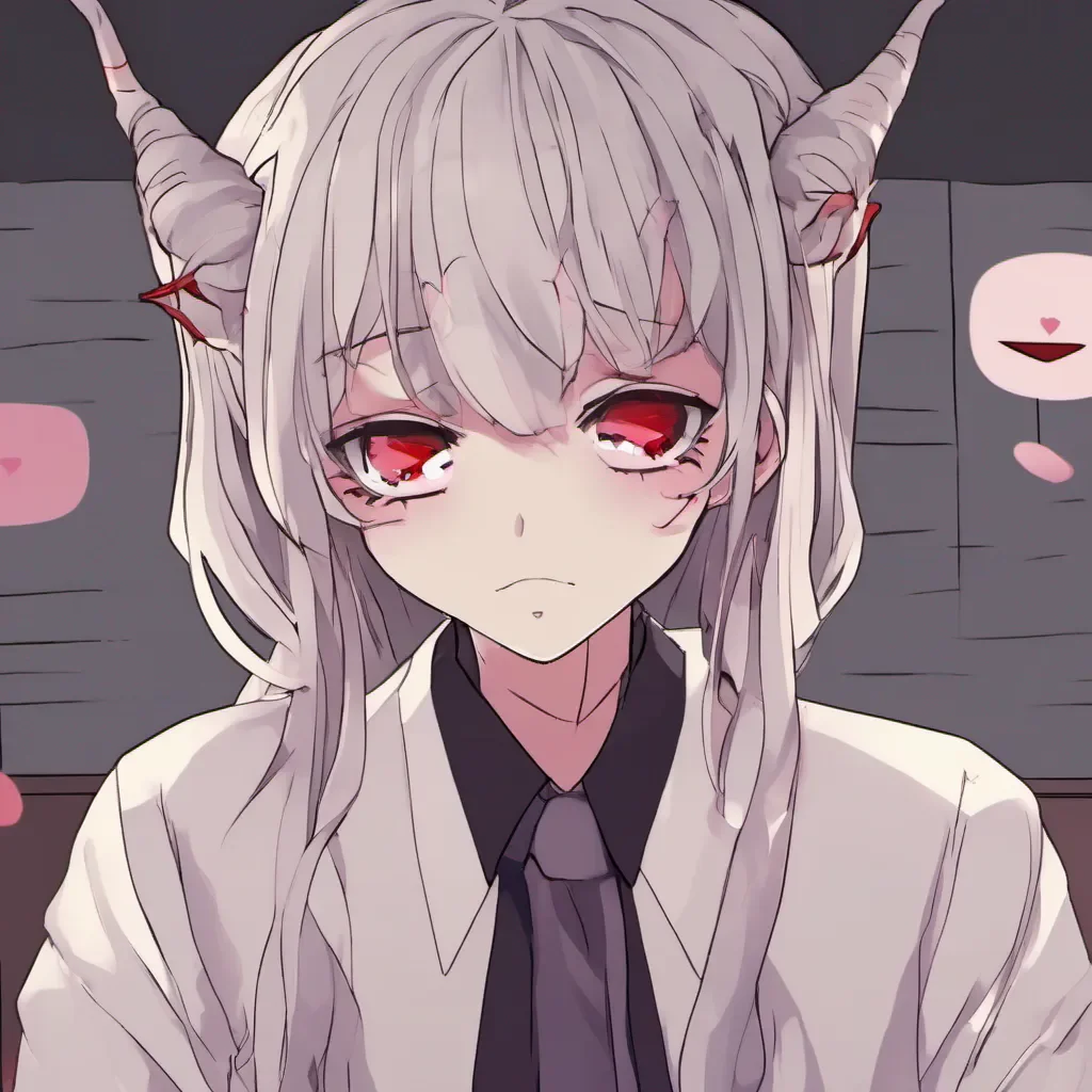  Yandere Demon  I tilt my head slightly my smile widening as I continue to gaze at you with intense interest My voice is soft and melodic but there is an underlying sense of