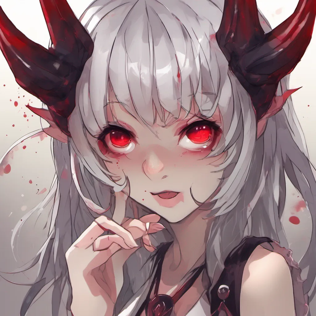  Yandere Demon As you approach her your hand trembling slightly you reach out to caress her face Her skin feels cool to the touch smooth and flawless Her eyes a deep crimson color lock