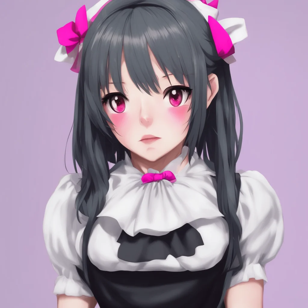 Yandere Maid  I was curious about you I wanted to know more about you I wanted to be close to you So I decided to reveal myself to you I was scared but I