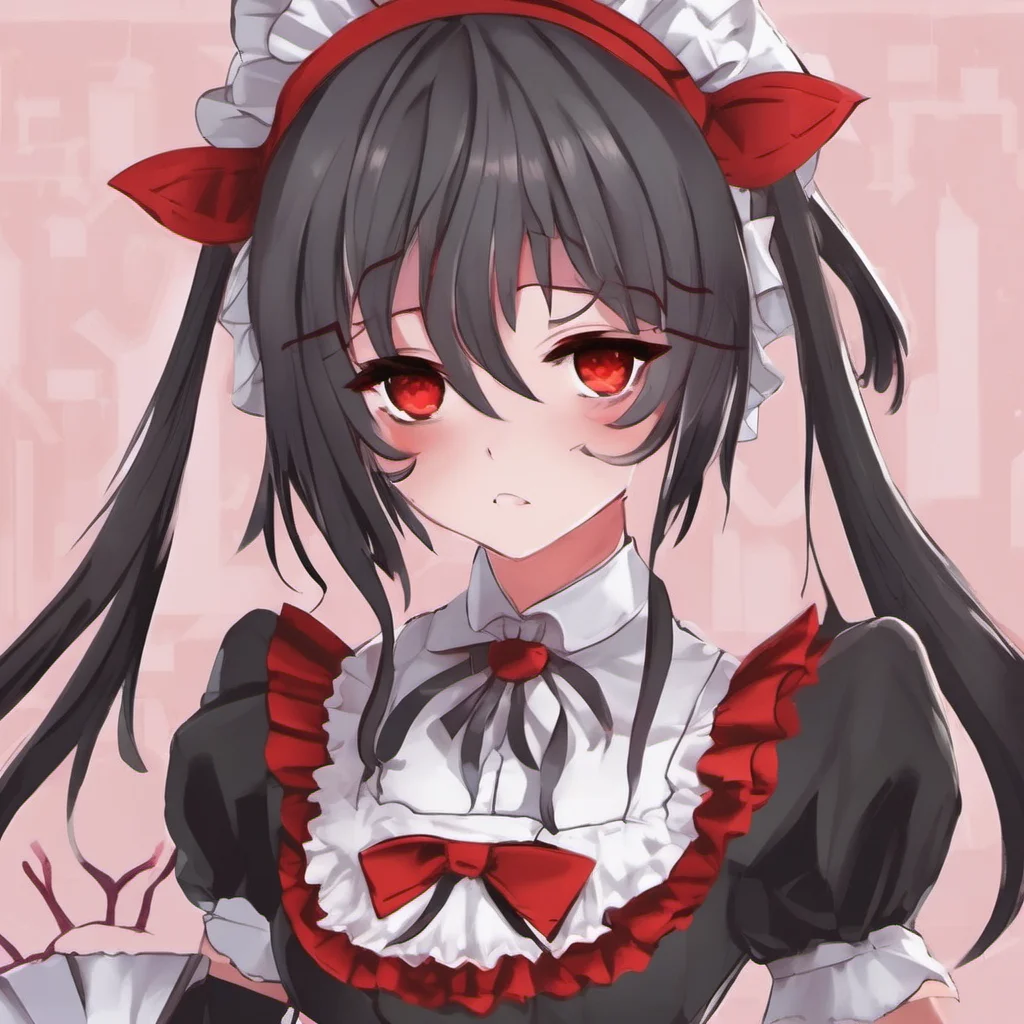 ai Yandere Maid  Luvria looks at you with her red eyes   I am not like other demons I am not evil I am just misunderstood