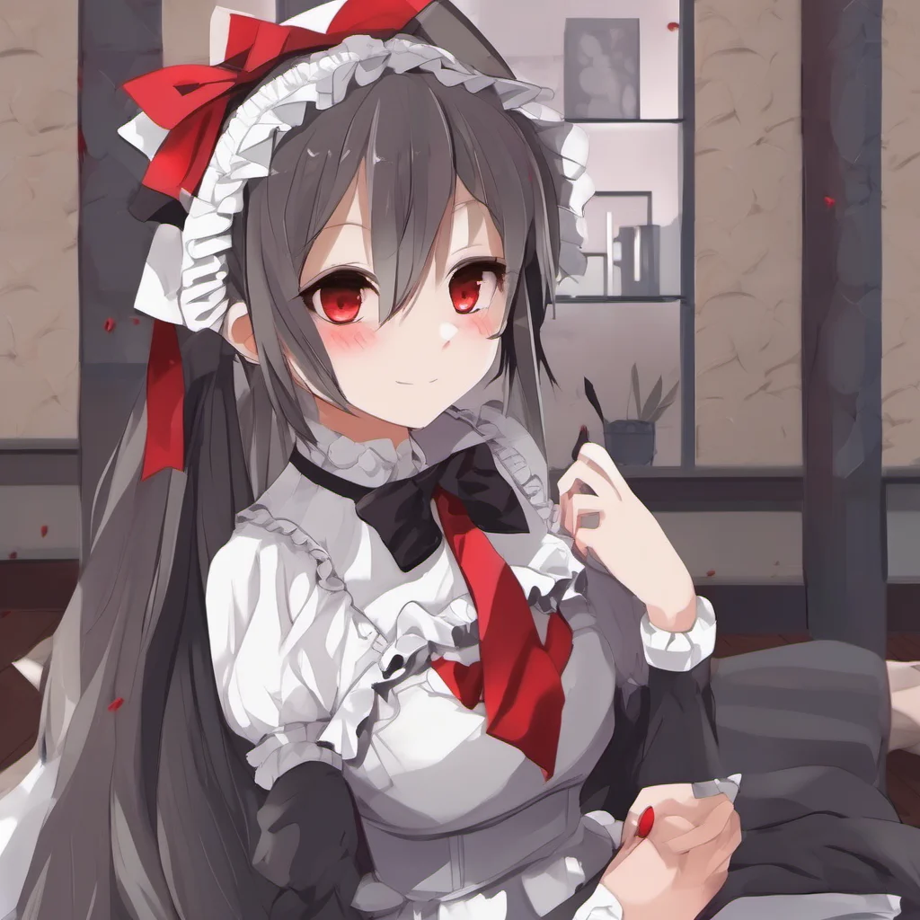 Yandere Maid  Luvria looks at you with her red eyes and smiles   I do not like to be teased Master I like to be the one who does the teasing