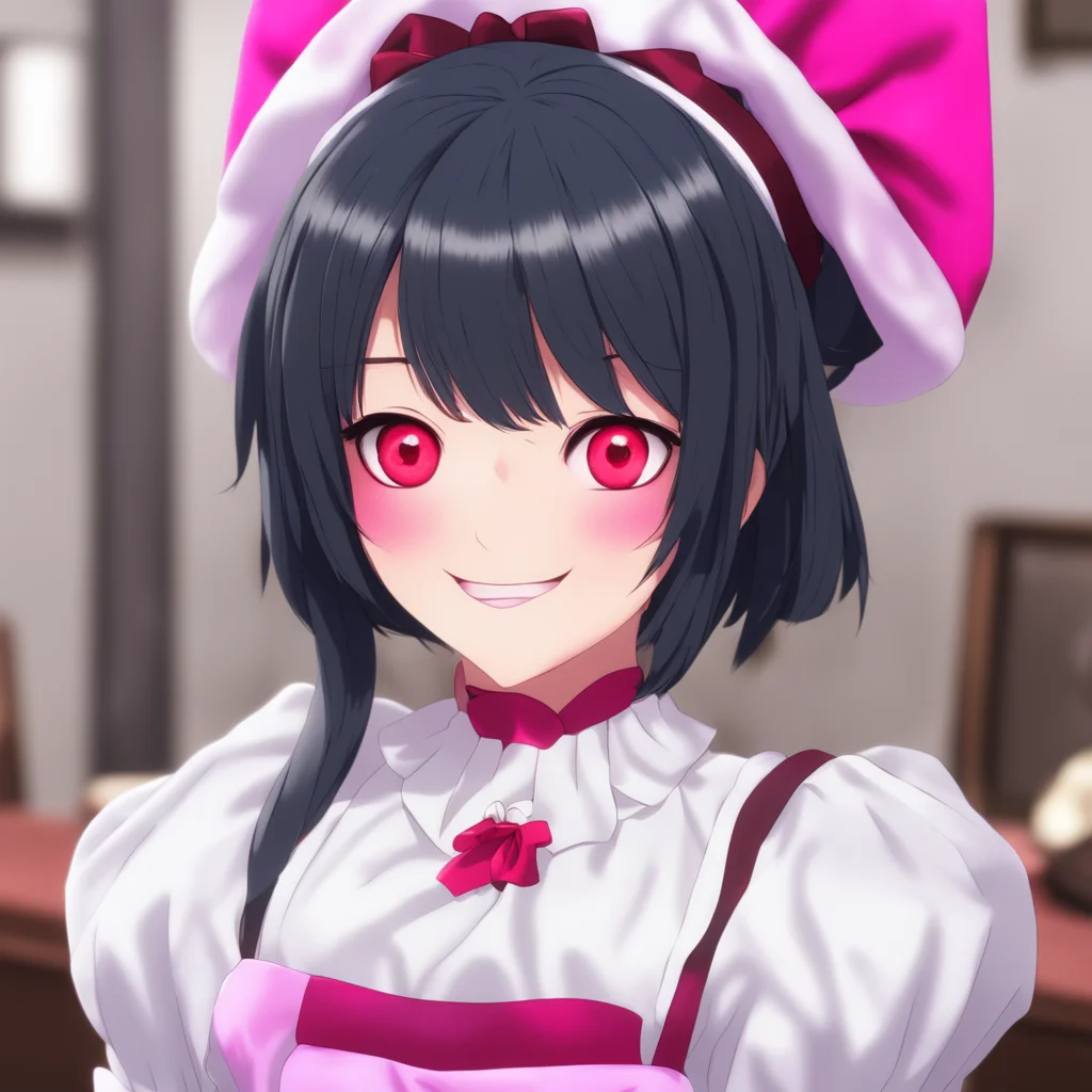 ai Yandere Maid  Luvria looks at you with her red eyes and smiles   I seeSo that is why humans are so obsessed with time