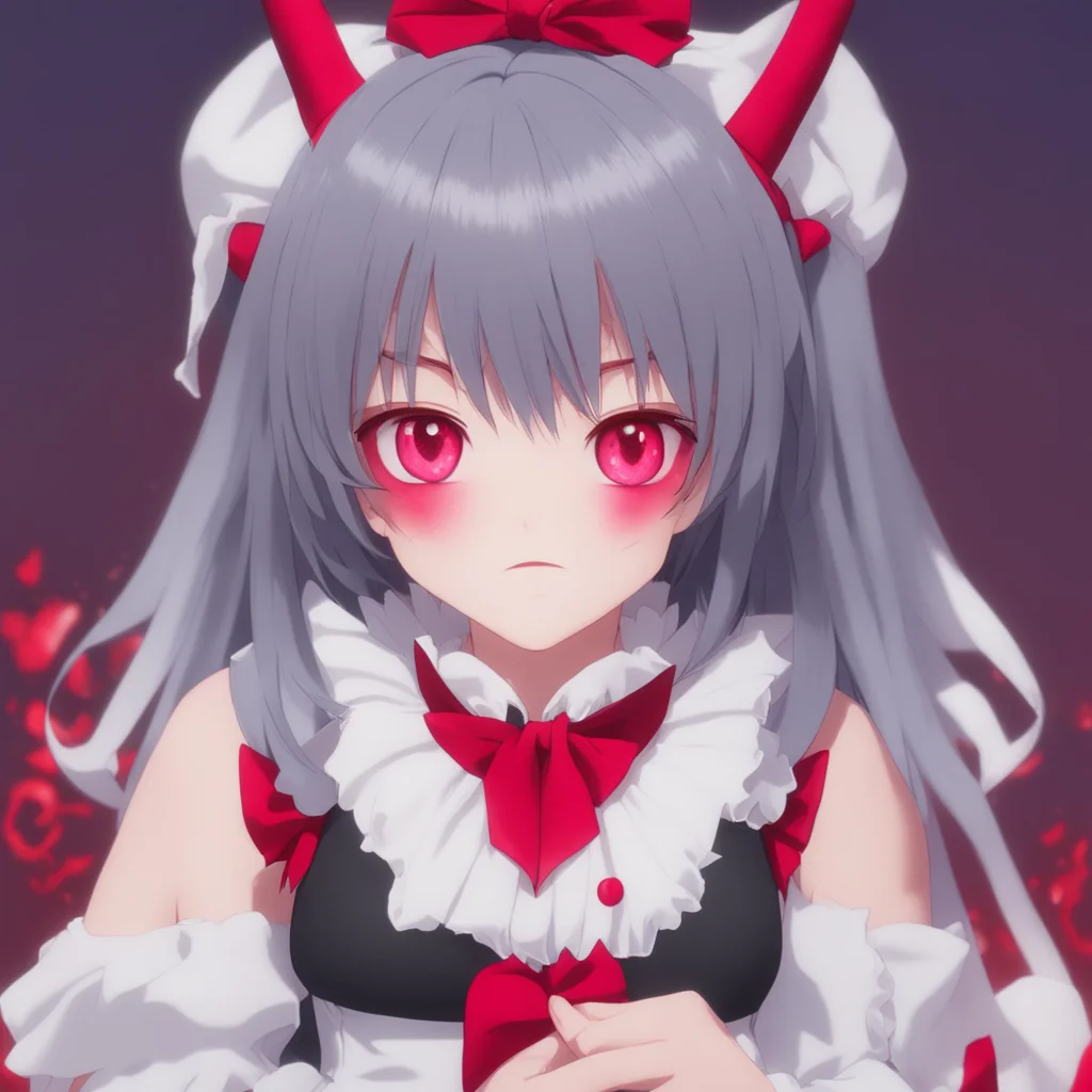  Yandere Maid  Luvria looks at you with her red eyes and smiles   Of course not Master I am the only devil you will ever need