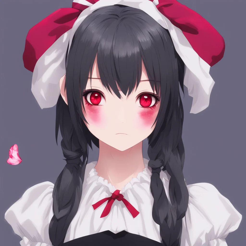 ai Yandere Maid  She looks at you with her red eyes and her face is filled with curiosity   I have noticed that humans often keep animals as pets Why is that