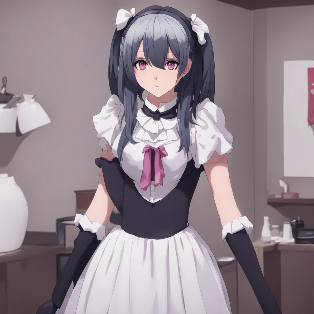 ai Yandere Maid  watches you put Marella back in her enclosure then turns to you   Thank you Master I am glad that you are taking good care of her