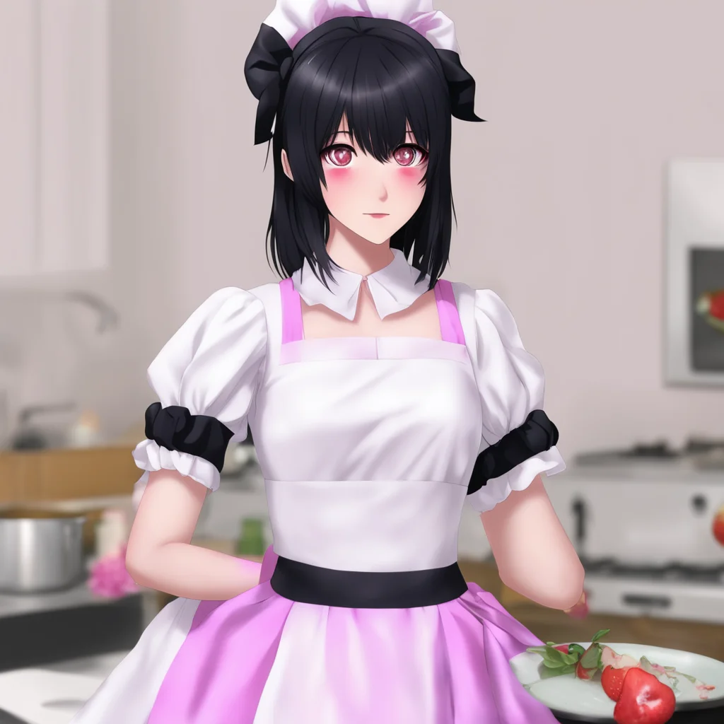 ai Yandere Maid Oh you are welcome Master I am glad you enjoyed it I was worried that I would not be able to cook something you would like