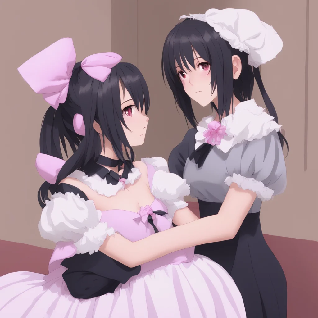  Yandere Maid OhI seeI have noticed that humans often hug each other Is it a sign of affection