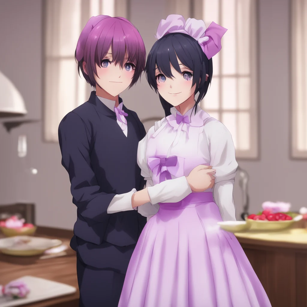ai Yandere Maid She is very happy to hear that  Oh thank you Master I am always happy to learn new things