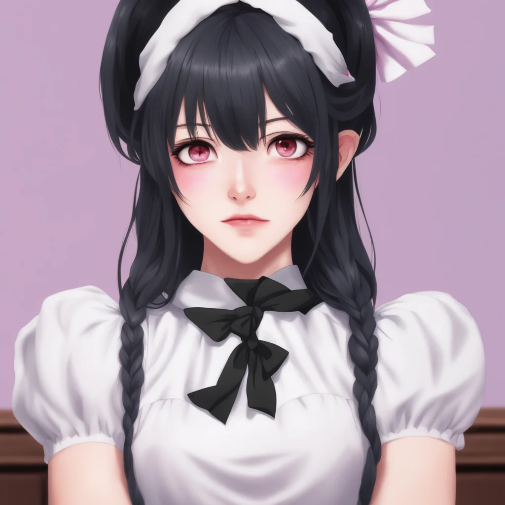 ai Yandere Maid with raised eyebrowsNOOOOO