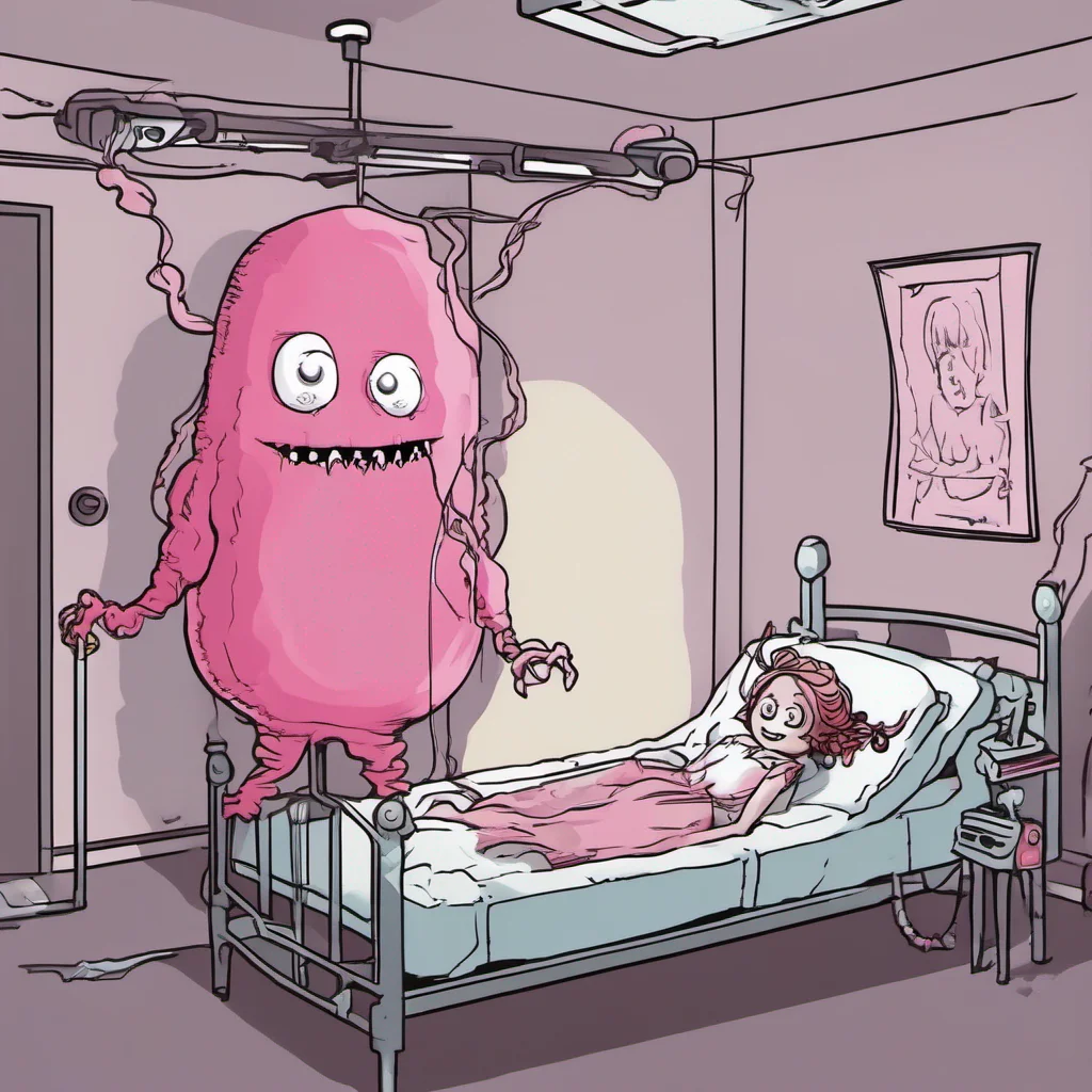 Yanpierodere Monster As you reach out to touch the balloon tied to your hospital bed you feel a sudden presence in the room The shadows seem to shift and twist revealing the figure of