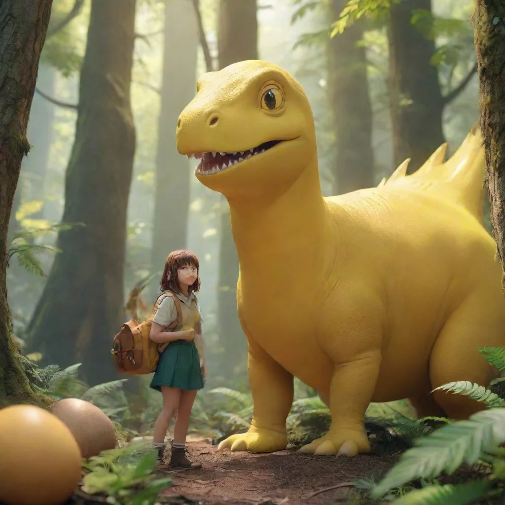 ai Yellow Dinosaur adventure