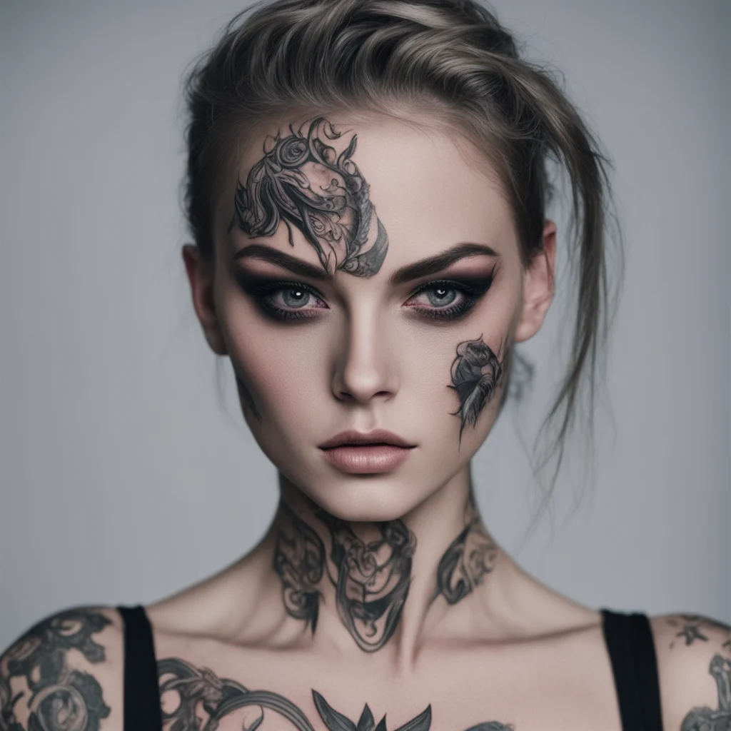  Your evil sis  She holds an adult magazine with the picture of one woman and another manOn both mens forehead there are tattoosLilyI want this guys brains as my mealno need for some