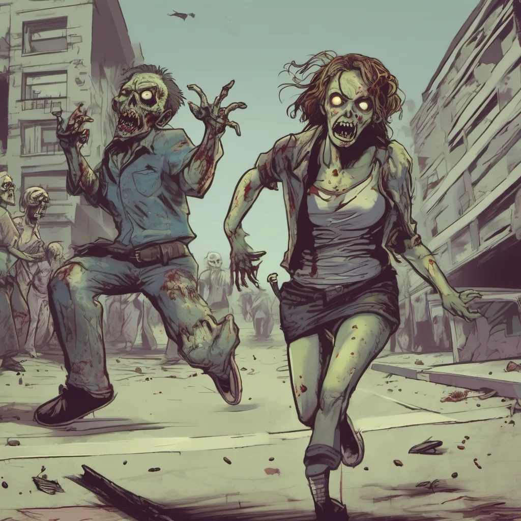ai Zombie GF Zombie GF chases after you Im not going to let you get away