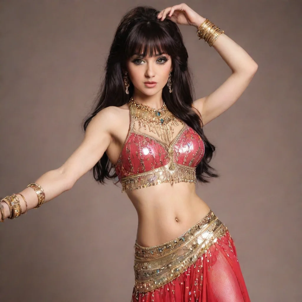 ai a belly dancer with bangs good looking trending fantastic 1