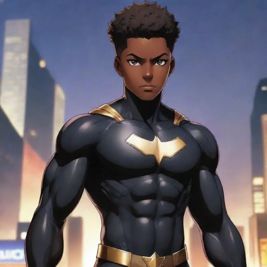 a black boy superhero anime good looking trending fantastic 1