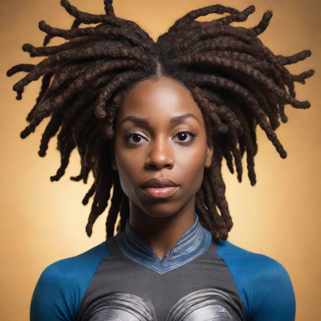  a black woman with locs superhero who can levitateamazing awesome portrait 2