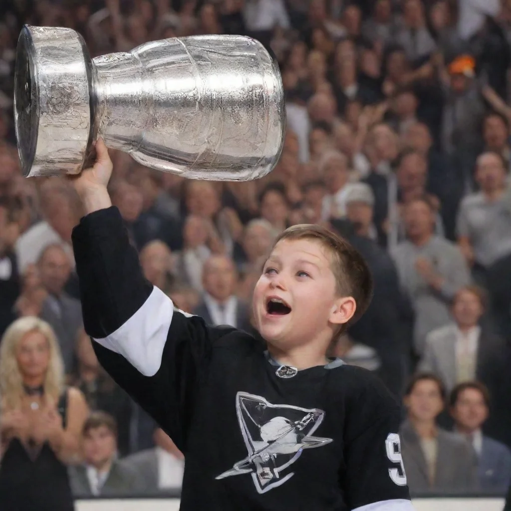  a boy winning the stanley cup