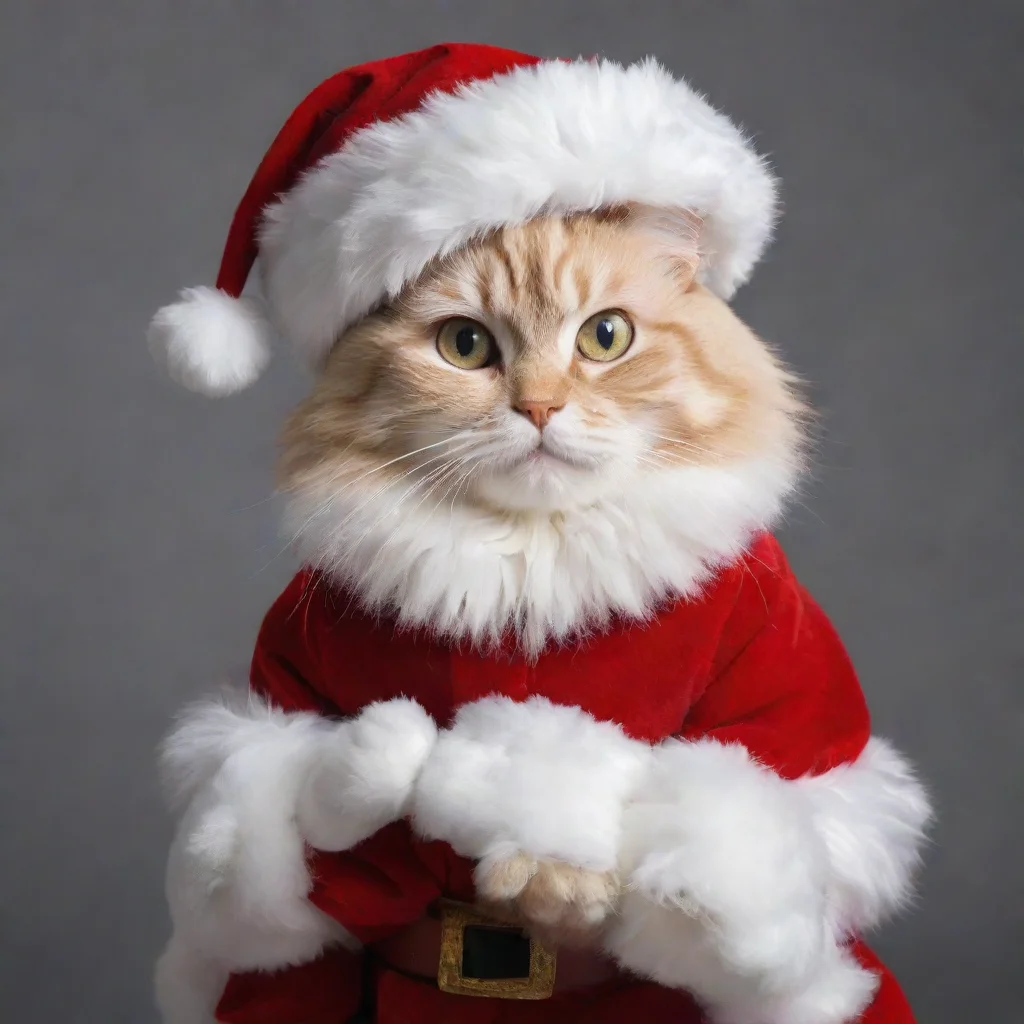  a cat dressed as santa claus amazing awesome portrait 2