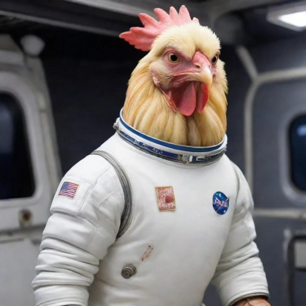  a chicken without a head in a spacesuitgood looking trending fantastic 1