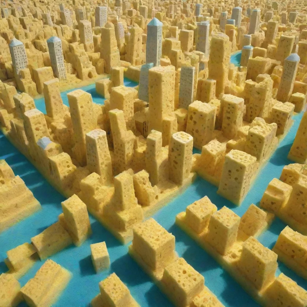  a city made of sponge wide